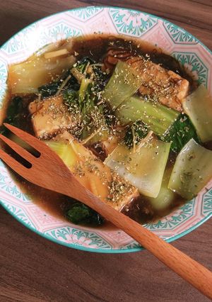 厚揚げとチンゲン菜のさっぱり煮込み-レシピのメイン写真
