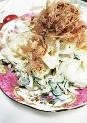 新玉ネギでマカロニサラダ！厨房ばあばぁ！-レシピのメイン写真