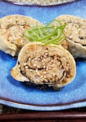 おからでヘルシー！くるくる油揚げ-レシピのメイン写真