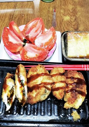 胸肉で梅肉大葉挟みカツ！厨房ばあばぁ!-レシピのメイン写真