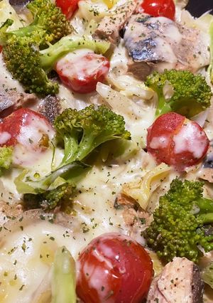 鯖缶で簡単！チーズとろ〜りアクアパッツァ-レシピのメイン写真