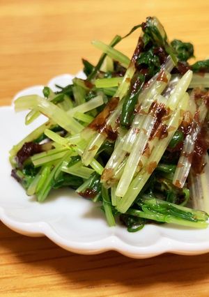 ☆水菜の磯和え☆ 素早く一品!-レシピのメイン写真