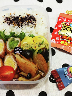 高1!男子弁当!ヤングコーンの肉巻き24-レシピのメイン写真
