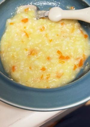 離乳食　豚肉、薩摩芋、にんじん、コーン粥-レシピのメイン写真