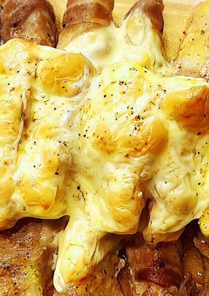 ヤバ旨✨ズッキーニの豚バラ巻チーズ乗せ✨-レシピのメイン写真