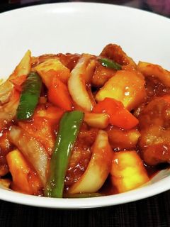 超簡単!鶏の塩唐揚げリメイク「酢鶏」!!-レシピのメイン写真