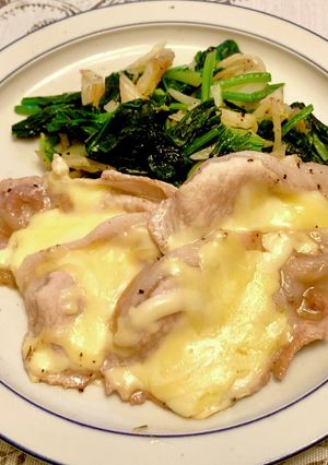 簡単・豪華♪豚薄切り肉のチーズ焼き-レシピのメイン写真