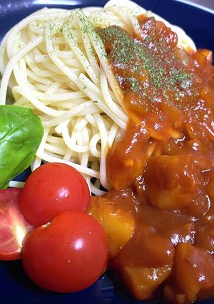 子供喜ぶ♡フルーツミートパスタ-レシピのメイン写真