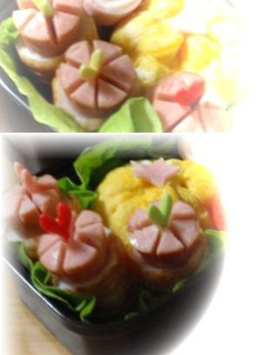 ちくわ✿ウインナーのピック飾り✿お弁当-レシピのメイン写真