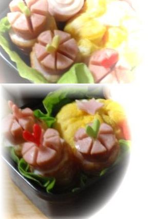 ちくわ✿ウインナーのピック飾り✿お弁当-レシピのメイン写真