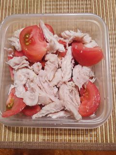 塩麹のササミとトマトの和え物サラダ笑笑-レシピのメイン写真