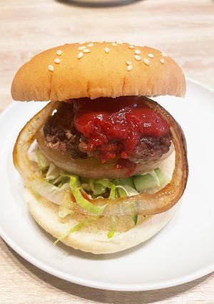 簡単ボリューム！豚挽き肉ハンバーガー-レシピのメイン写真