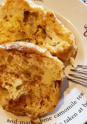 フランスパンのフレンチトースト砂糖不使用-レシピのメイン写真