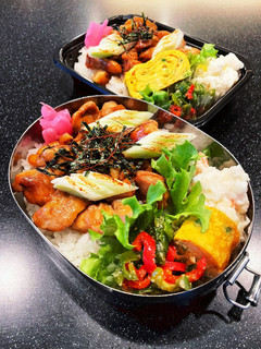 高校生弁当20235月23焼き鳥丼弁当-レシピのメイン写真