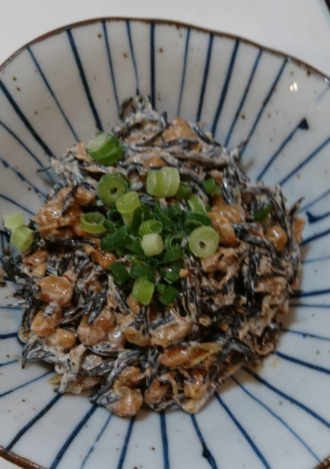 簡単！腸活♪ひじきと納豆のおかかマヨ和え-レシピのメイン写真