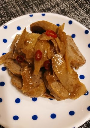 イワシのつみれ団子とゴボウ炒め-レシピのメイン写真