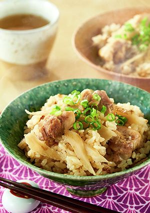 ポン酢でさっぱり炊き込みご飯-レシピのメイン写真