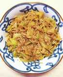 ジャコとキャベツ もやしの 簡単炒め♬