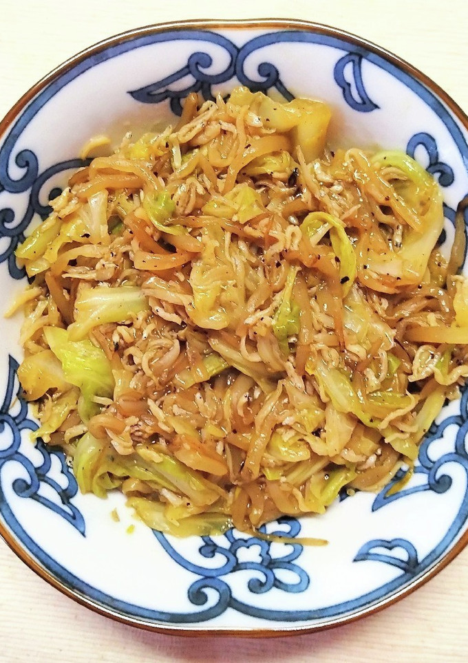 ジャコとキャベツ もやしの 簡単炒め♬-レシピのメイン写真