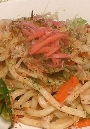 減塩まろやか焼きうどん（乳和食）-レシピのメイン写真