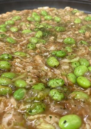 枝豆もんじゃ焼-レシピのメイン写真