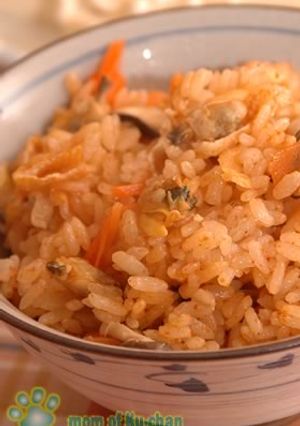 コチュジャンとあさりの炊き込みご飯-レシピのメイン写真