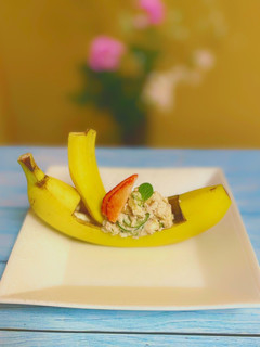 美味!バナナときゅうりの胡麻和え-レシピのメイン写真