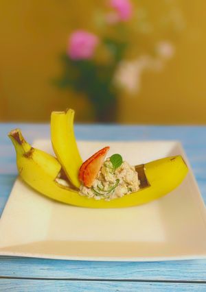 美味！バナナときゅうりの胡麻和え-レシピのメイン写真