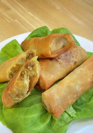 肉じゃがアレンジ！カレー風味の春巻き-レシピのメイン写真