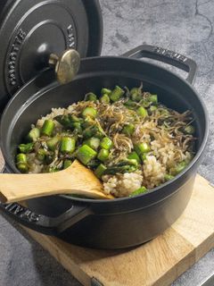 アスパラとじゃこの混ぜごはん-レシピのメイン写真