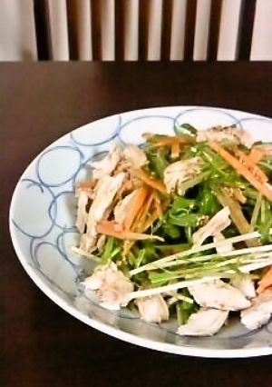 ささみと水菜のサラダ-レシピのメイン写真