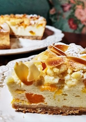黄桃のクランブルチーズケーキ-レシピのメイン写真