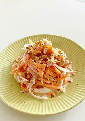 新玉ねぎとにんじんとツナのサラダ-レシピのメイン写真