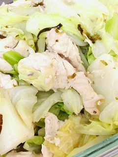 キャベツと鶏胸肉の簡単ヘルシーレンジ蒸し-レシピのメイン写真