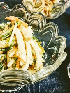 簡単絶品【大根と水菜のたらこマヨサラダ】-レシピのメイン写真