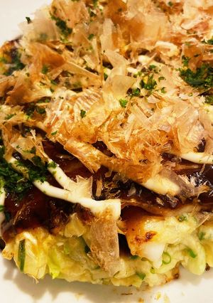 糖質OFF豆腐とキャベツのお好み焼き風-レシピのメイン写真