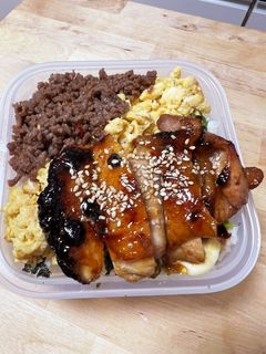 簡単☆照り焼きチキンと合挽そぼろ三色弁当-レシピのメイン写真