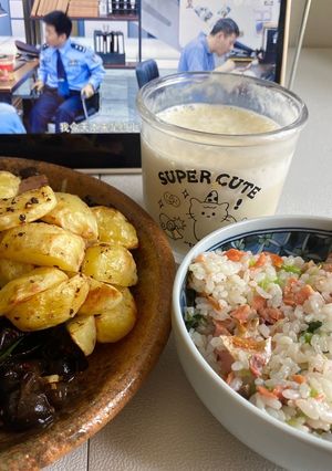 自家製炊き込みご飯とユッケ-レシピのメイン写真