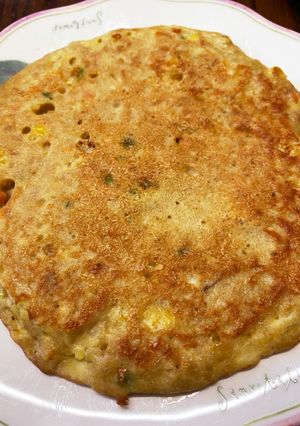 プロテインとツナのおかずパンケーキ-レシピのメイン写真