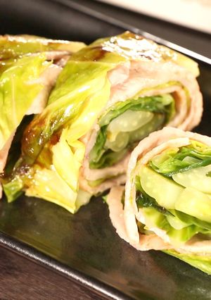 春キャベツの豚バラ巻き【食遺産】-レシピのメイン写真