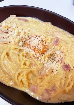 フライパン1つでカルボナーラ-レシピのメイン写真