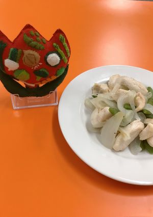 鶏肉とえんどうのフライパン蒸し-レシピのメイン写真