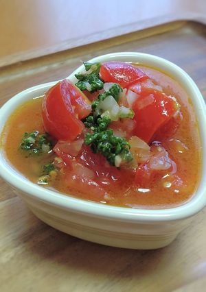 トマトの冷製パスタ【トマトソース】-レシピのメイン写真