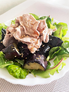 豚しゃぶ肉とナスのゴマだれ-レシピのメイン写真