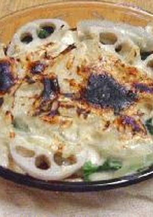 豆腐と根菜の和風みそグラタン-レシピのメイン写真