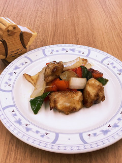 【大崎市】鶏肉と野菜の甘酢あん【給食】-レシピのメイン写真