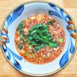 豚ひき肉とチンゲン菜の麻婆豆腐