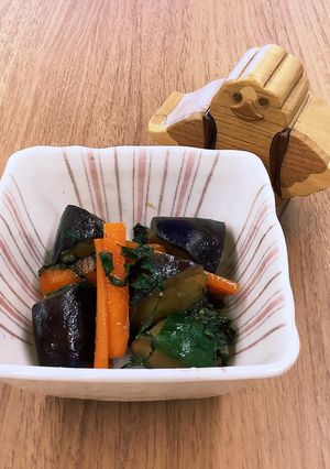 【大崎市】なすとピーマンの味噌炒め-レシピのメイン写真