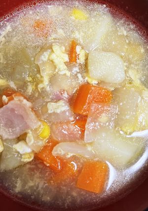 具沢山♡我が家の卵コンソメスープ-レシピのメイン写真
