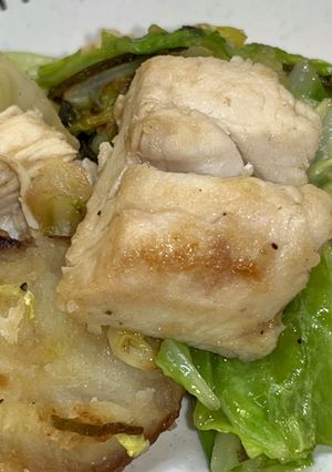 鶏肉とキャベツの塩昆布炒め-レシピのメイン写真